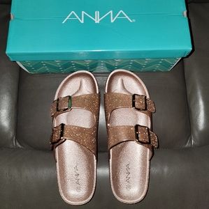Rose Gold Jelly Sandals